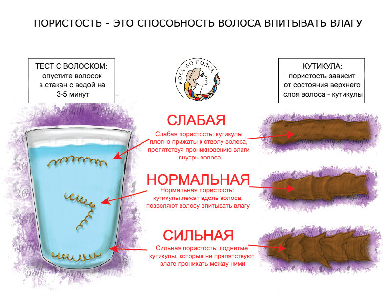 Волосы с высокой пористостью